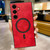 Samsung Galaxy S26+ Lambskin Faux Leather Magnetic Phone Case - Red