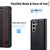 Samsung Galaxy S26+ LC.IMEEKE Carbon Fiber Leather Phone Case - Vertical Black