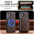 Samsung Galaxy S26+ LC.IMEEKE L6 Series Zipper Card Bag MagSafe Magnetic Phone Case - Coffee