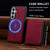 Samsung Galaxy S26+ LC.IMEEKE L6 Series Zipper Card Bag MagSafe Magnetic Phone Case - Red