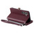 Samsung Galaxy S26+ Leather Stitching Multi-card Slot Zipper Phone Case - Wine Red