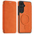 Samsung Galaxy S26+ Linton MagSafe Leather Phone Case - Orange