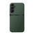 Samsung Galaxy S26+ Litchi Leather Magnetic Full Coverage Shockproof Phone Case - Green
