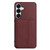 Samsung Galaxy S26+ Litchi Pattern Magnetic Card Bag Holder Phone Case - Wine Red
