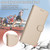 Samsung Galaxy S26+ Litchi Texture RFID Blocking 3-Card Wallet Leather Phone Case - Beige