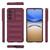 Samsung Galaxy S26+ Magic Shield TPU + Flannel Phone Case - Wine Red