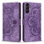 Samsung Galaxy S26+ Mandala Embossed Retro Frosted Leather Phone Case - Purple