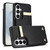 Samsung Galaxy S26+ Metal Buckle Card Slots Phone Case - Black