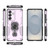 Samsung Galaxy S26+ Metal Kickstand TPU Hybrid PC Phone Case - Purple