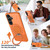Samsung Galaxy S26+ Metal Rotation Holder MagSafe TPU Hybrid PC Phone Case - Orange
