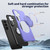 Samsung Galaxy S26+ Metal Rotation Holder MagSafe TPU Hybrid PC Phone Case - Purple