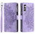 Samsung Galaxy S26+ Multi-Card Totem Zipper Leather Phone Case - Purple