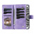 Samsung Galaxy S26+ Multi-Card Totem Zipper Leather Phone Case - Purple