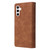 Samsung Galaxy S26+ Multifunctional Frosted Zipper Wallet Leather Phone Case - Brown