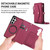 Samsung Galaxy S26+ Multifunctional Wallet Detachable Leather Phone Case with Lanyard - Red