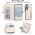 Samsung Galaxy S26+ Multifunctional Wallet Detachable Leather Phone Case with Lanyard - White