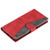 Samsung Galaxy S26+ Nail Skin Feel Stitching Calf Texture Leather Phone Case - Red