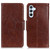Samsung Galaxy S26+ Nappa Texture Horizontal Flip Leather Phone Case - Brown