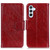 Samsung Galaxy S26+ Nappa Texture Horizontal Flip Leather Phone Case - Red