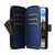 Samsung Galaxy S26+ Nine-card Slots Zipper Wallet Bag Leather Phone Case - Blue