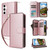 Samsung Galaxy S26+ Nine-card Slots Zipper Wallet Bag Leather Phone Case - Rose Gold