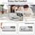 Samsung Galaxy S26+ Non-slip Full Coverage Ring PU Phone Case with Wristband - Silver