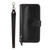 Samsung Galaxy S26+ Oil Skin Zipper Wallet Leather Phone Case - Black