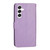 Samsung Galaxy S26+ Oil Skin Zipper Wallet Leather Phone Case - Purple