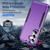 Samsung Galaxy S26+ Pioneer Armor Heavy Duty PC Hybrid TPU Phone Case - Purple+Black