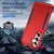 Samsung Galaxy S26+ Pioneer Armor Heavy Duty PC Hybrid TPU Phone Case - Red+Black