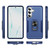 Samsung Galaxy S26+ Pioneer Armor Heavy Duty PC Hybrid TPU Phone Case with Holder - Blue