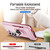 Samsung Galaxy S26+ Pioneer Armor Heavy Duty PC Hybrid TPU Phone Case with Holder - Pink+Rose Red