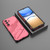 Samsung Galaxy S26+ Punk Armor 2 in 1 PC + TPU Shockproof Phone Case with Invisible Holder - Light Red