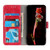 Samsung Galaxy S26+ Retro Crazy Horse Texture Leather Phone Case - Red