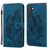 Samsung Galaxy S26+ Retro Skin Feel Butterflies Embossing Horizontal Flip Leather Phone Case - Blue