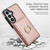 Samsung Galaxy S26+ RFID Anti-theft Card Ring Holder Phone Case - Rose Gold