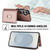 Samsung Galaxy S26+ RFID Anti-theft Card Ring Holder Phone Case - Rose Gold