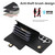 Samsung Galaxy S26+ RFID Card Slot Phone Case with Long Lanyard - Black