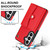 Samsung Galaxy S26+ RFID Card Slot Phone Case with Long Lanyard - Red