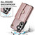 Samsung Galaxy S26+ RFID Card Slot Phone Case with Long Lanyard - Rose Gold