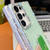 Samsung Galaxy S26+ Rhinestone Glitter TPU 4-corners Anti-fall Phone Case with Holder - Light Green