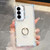 Samsung Galaxy S26+ Rhinestone Glitter TPU Ring Holder Anti-fall Phone Case - Transparent