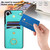 Samsung Galaxy S26+ Ring Holder RFID Card Slot Phone Case - Mint Green