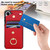 Samsung Galaxy S26+ Ring Holder RFID Card Slot Phone Case - Red