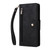 Samsung Galaxy S26+ Rivet Buckle 9 Cards Three Fold Leather Phone Case - Black