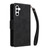 Samsung Galaxy S26+ Rivet Buckle 9 Cards Three Fold Leather Phone Case - Black
