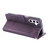 Samsung Galaxy S26+ Rose Flower Embossed 3-Card Slots Leather Phone Case - Deep Purple