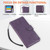 Samsung Galaxy S26+ Rose Flower Embossed 3-Card Slots Leather Phone Case - Deep Purple