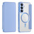 Samsung Galaxy S26+ Shield MagSafe RFID Anti-theft Leather Phone Case - Blue