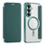 Samsung Galaxy S26+ Shield MagSafe RFID Anti-theft Leather Phone Case - Green